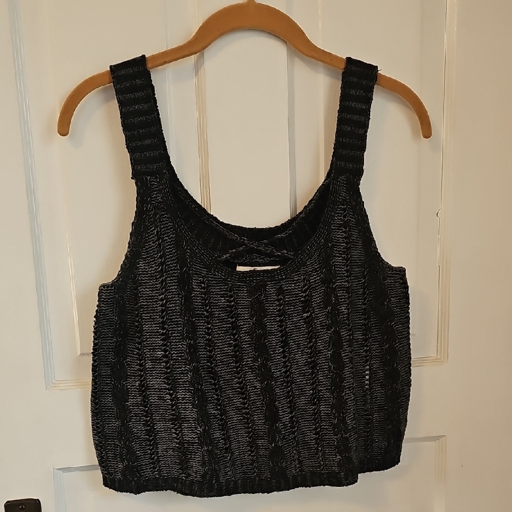 Hollister Black Ribbed Tank Top